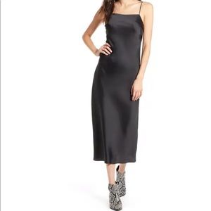 Topshop Satin Midi Slipdress